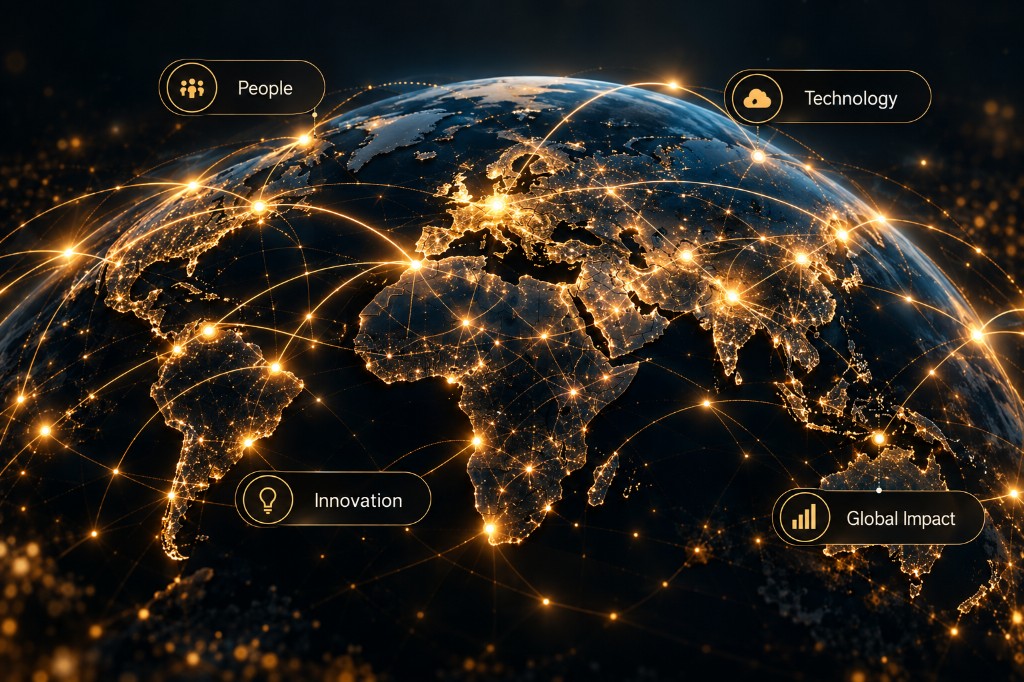 Global network of people, technology, innovation, and impact